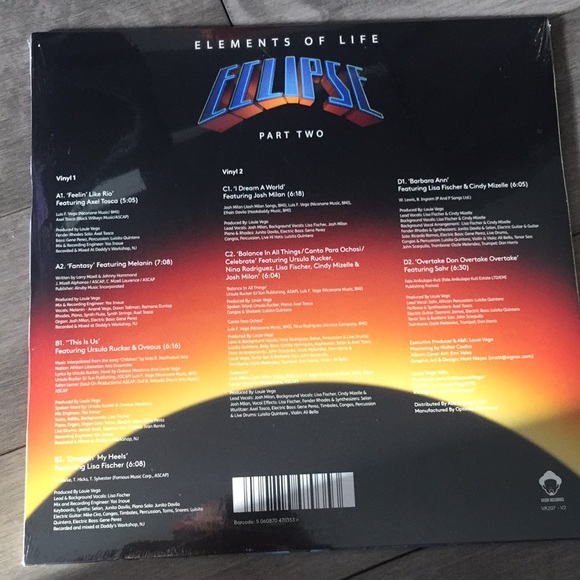 ELEMENTS OF LIFE- ECLIPSE PART TWO 2x12” - Picture 2 of 2